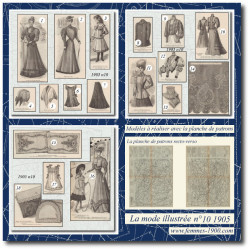 1905 N°10 Sewing patterns...