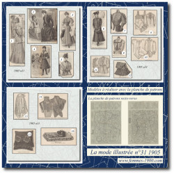 1905 N°31 Sewing patterns...