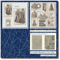 1905 N°33 Sewing patterns...