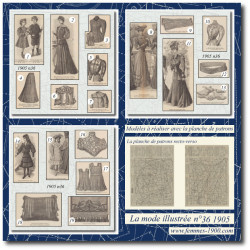 1905 N°36 Sewing patterns...