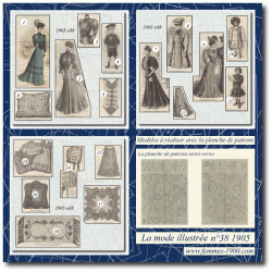 1905 N°38 Sewing patterns...