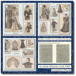 1905 N°40 Sewing patterns...