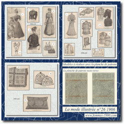 1906 N°26 Sewing patterns...