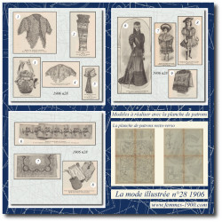 1906 N°28 Sewing patterns...