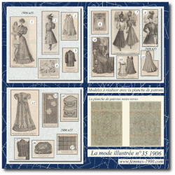1906 N°35 Sewing patterns...