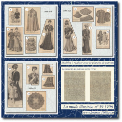 1906 N°39 Sewing patterns...