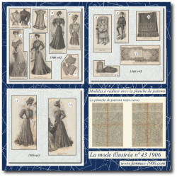 1906 N°43 Sewing patterns...