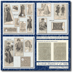 1906 N°45 Sewing patterns...