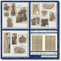1906 N°52 Sewing patterns...