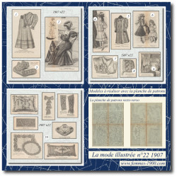 1907 N°22 Sewing patterns...