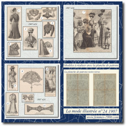 1907 N°24 Sewing patterns...