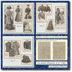 1907 N°37 Sewing patterns...