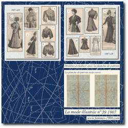 1907 N°39 Sewing patterns...