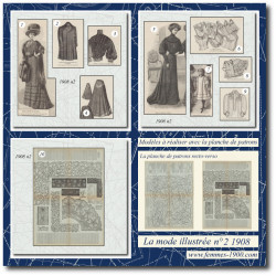 1908 N°2 Patrons A4 La mode...