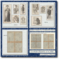 1908 N°9 Patrons A4 La mode...
