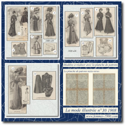 1908 N°30 Sewing patterns...