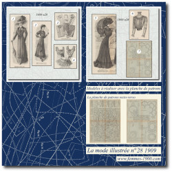 1909 N°28 Sewing patterns...