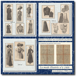 1909 N°4 Sewing patterns A4...