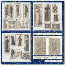 1911 N°4 Patrons A4 La mode...