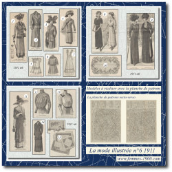 1911 N°6 Patrons A4 La mode...