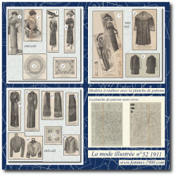 1911 N°52 Sewing patterns...