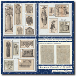 1912 N°23 Sewing patterns...