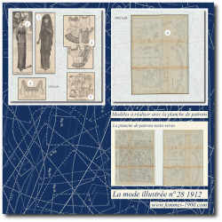 1912 N°28 Sewing patterns...