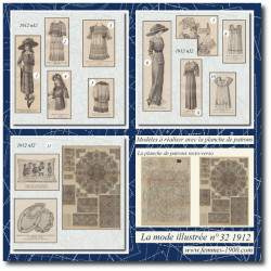 1912 N°32 Sewing patterns...
