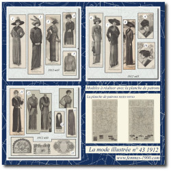 1912 N°43 Sewing patterns...