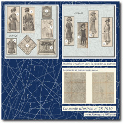 1910 N°28 Sewing patterns...