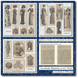 1910 N°35 Sewing patterns...