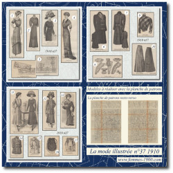 1910 N°37 Sewing patterns...