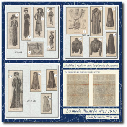 1910 N°43 Sewing patterns...