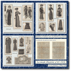 1910 N°45 Sewing patterns...