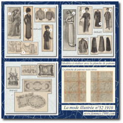 1910 N°52 Sewing patterns...