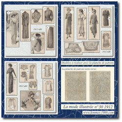 1912 N°30 Sewing patterns...