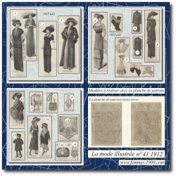 1912 N°41 Sewing patterns...