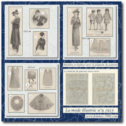 1915 N°6 Patrons A4 La mode...