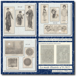 1915 N°9 Patrons A4 La mode...