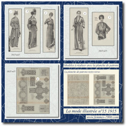 1915 N°15 Sewing patterns...