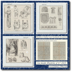 1915 N°17 Sewing patterns...