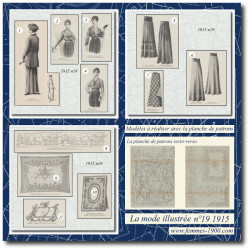 1915 N°19 Sewing patterns...