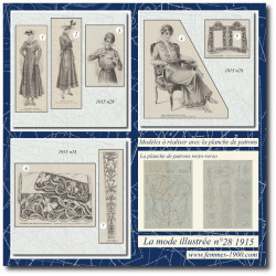 1915 N°28 Sewing patterns...
