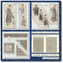 1915 N°30 Sewing patterns...