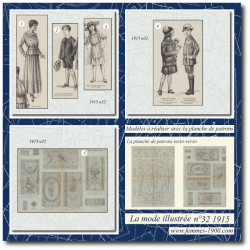 1915 N°32 Sewing patterns...
