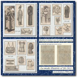 1911 N°30 Sewing patterns...