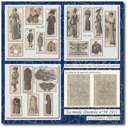 1911 N°39 Sewing patterns...