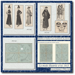 1915 N°41 Sewing patterns...