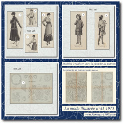 1915 N°45 Sewing patterns...