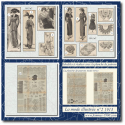 1913 N°2 Patrons A4 La mode...